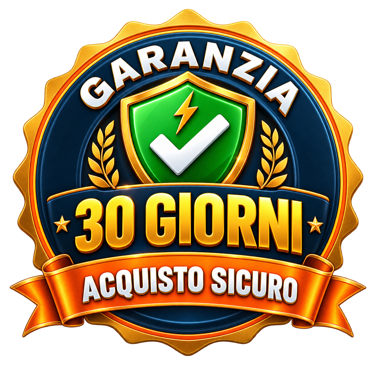 Sigillo della garanzia di 30 giorni — acquisto sicuro